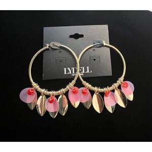 Lydell NY gold hoop boho earrings